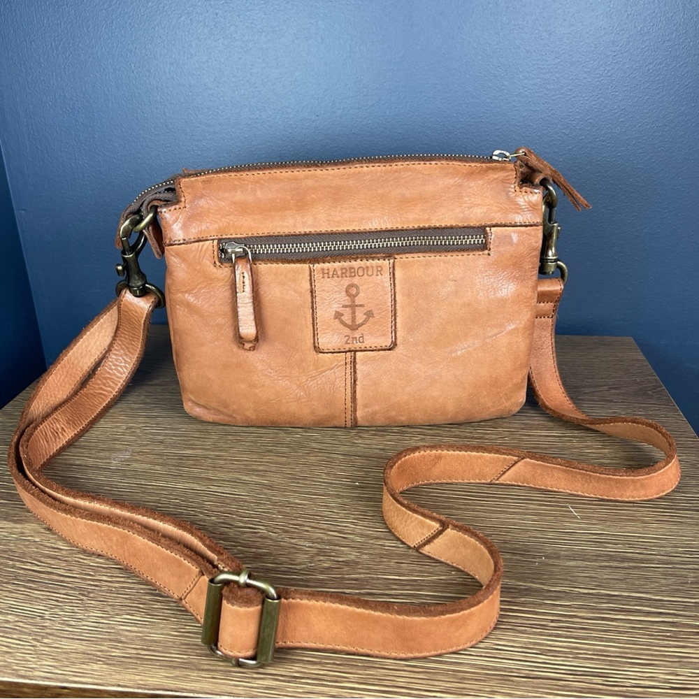 Tan Leather Crossbody Bag